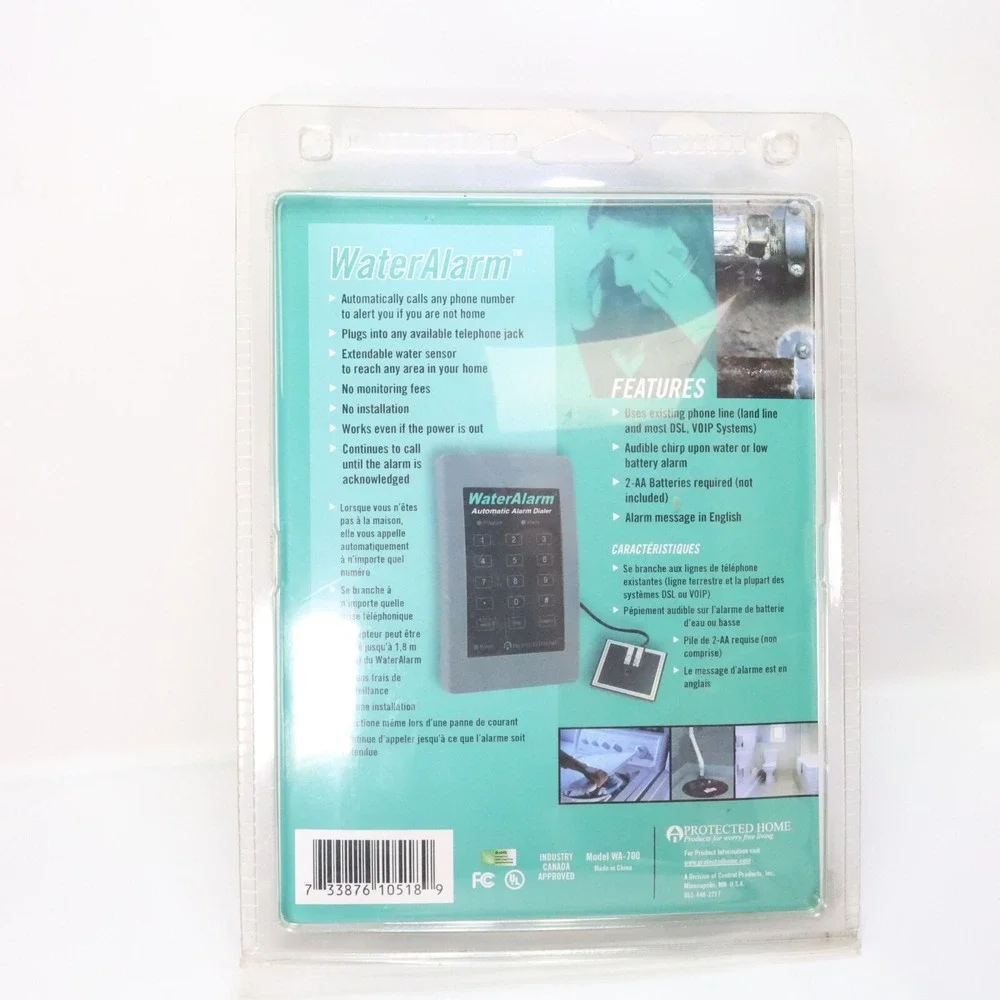 New Water Alarm Automatic Alarm‎ Dialer WA-700 No Installation Protected Home